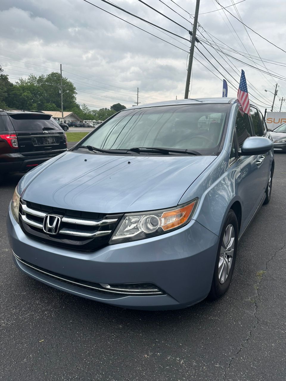 
								Honda Odyssey EX Blue 2014 full									