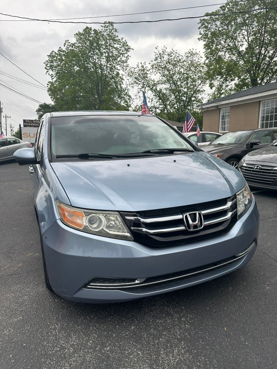 
								Honda Odyssey EX Blue 2014 full									